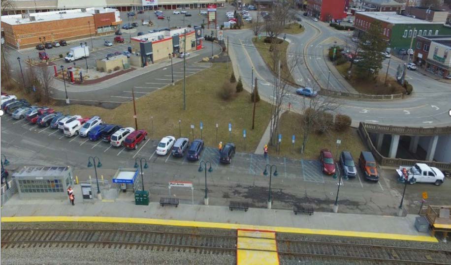 MTA Port Jervis Station Improvements Aerial view of the MTA Port Jervis Station